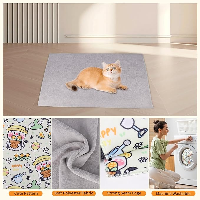 Cat Wrap for Grooming,Cat Wrap for Cutting Nails,Self-Adherent Soft Cat Blanket,Restrain The Cat to Keep Calm,Anti-Bite, Anti-Scratch, Wrap Anti-Escape Grooming Bags for Cats (Within 9lbs)