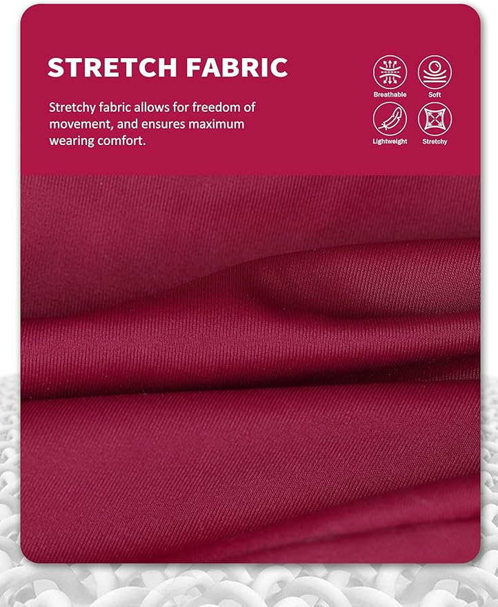 Harrison Howard Horse Fly Mask with Forelock Opening Stretch Breathable and Comfortable for Horses UV -Protection Burgundy L