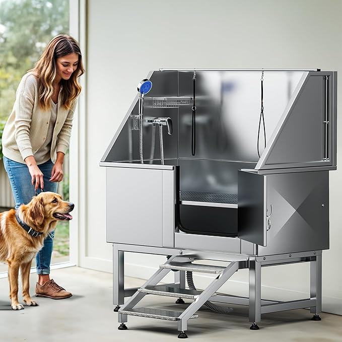 DWVO Professional Pet Dog Bathing Station for Grooming, 50&