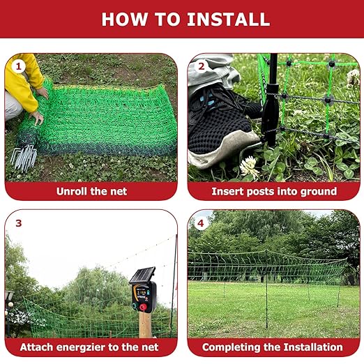 Electric Fence Netting, 164&