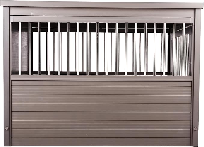 New Age Pet ECOFLEX Dog Crate End Table - Furniture-Style Pet Crate for Crate Trained Dogs - Stainless Steel Tubing & a Latched Closure - 10 Year Manufacturer&