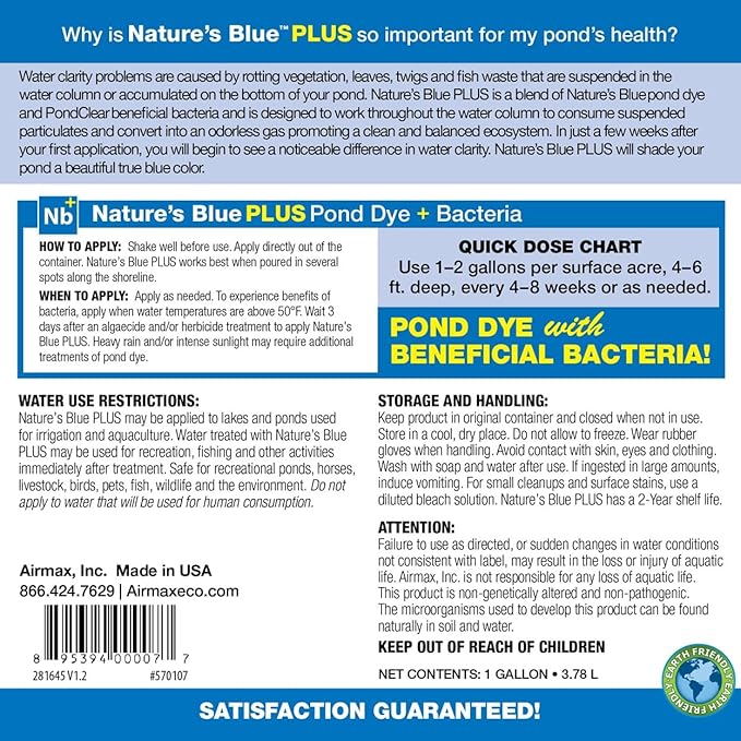 Airmax Pond Dye Plus, Nature&