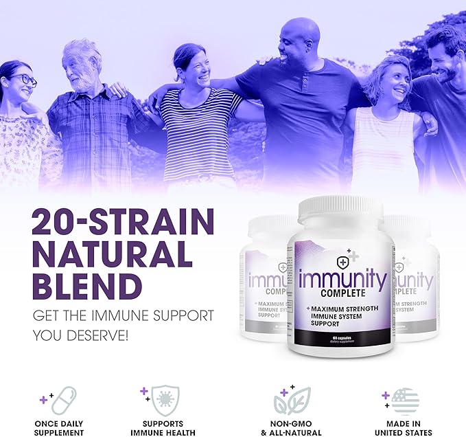 Immunity Complete - 20-in-1 Immune System Booster Formula with Cat&