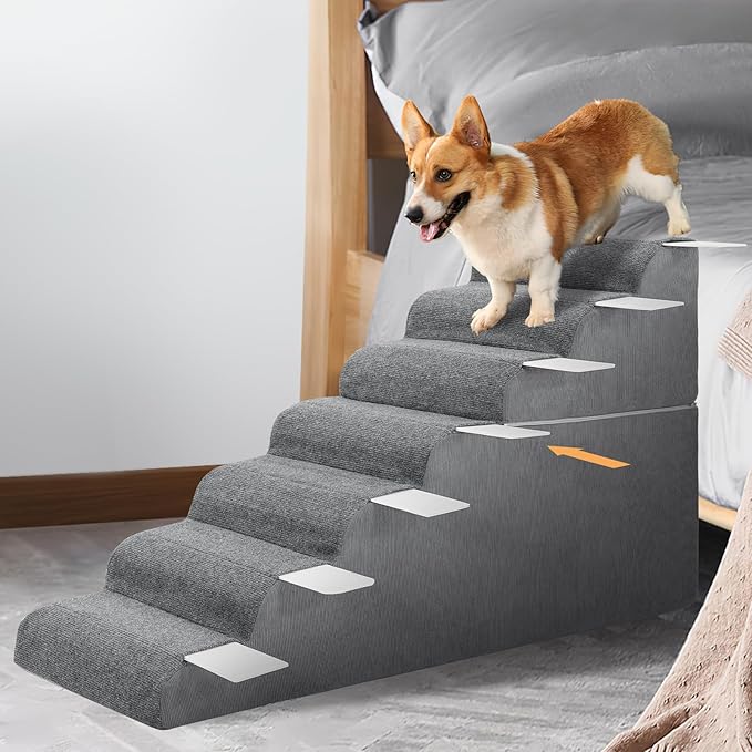 𝟳 𝗦𝘁𝗲𝗽𝘀 Dog Steps for High Bed, 30&