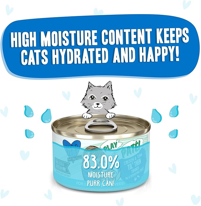 Weruva B.F.F. Play - Best Feline Friend Paté Lovers, Aw Yeah!, Chicken & Tuna Til&