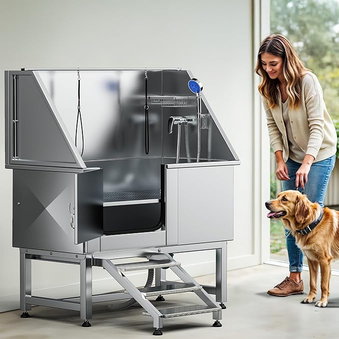DWVO Professional Pet Dog Bathing Station for Grooming, 50&