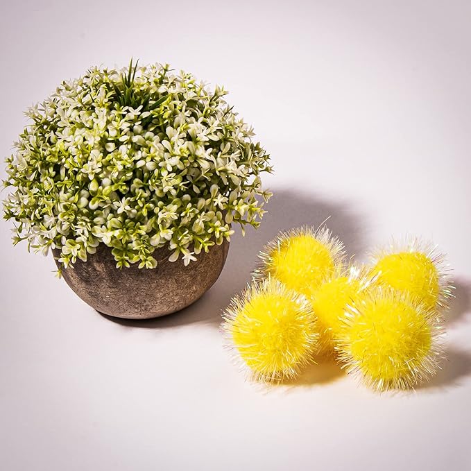 VAPKER 30 Pcs Cat Ball Toys Sparkle Balls Extra Large 2 Inch Cat&