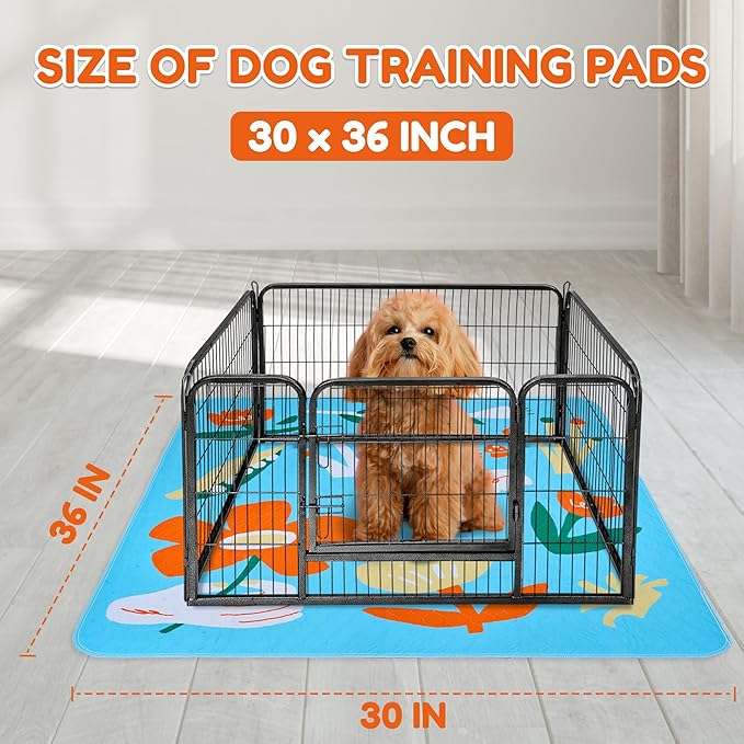 BurgeonNest Washable Pee Pads for Dogs, 2 Pack 30&