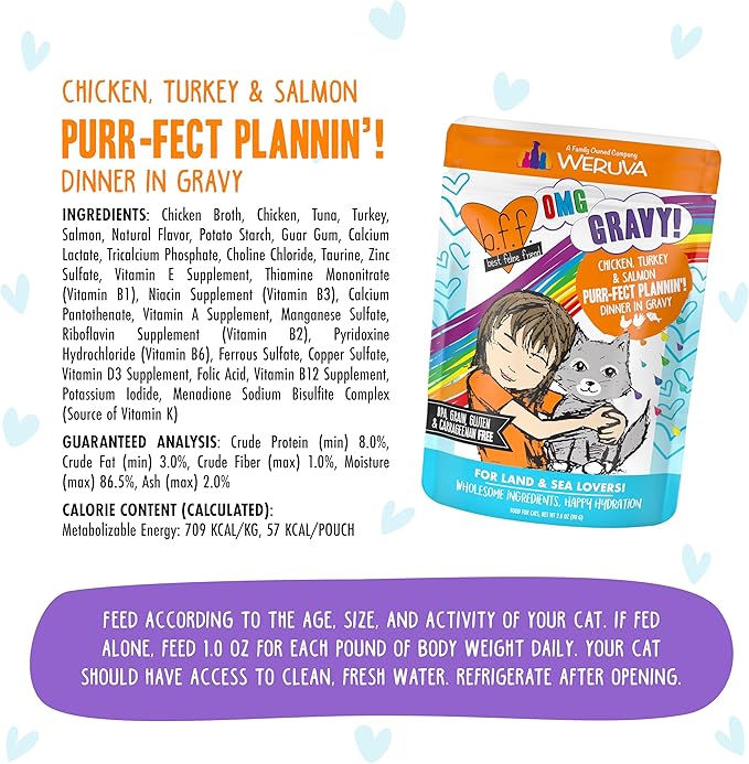 Weruva B.F.F. OMG - Best Feline Friend Oh My Gravy!, Purr-FECT Plannin&