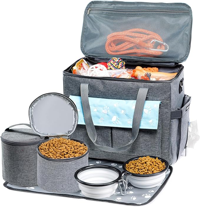 Dog Travel Bag, Airline Approved Dogs Bags for Traveling, 2 Dog &