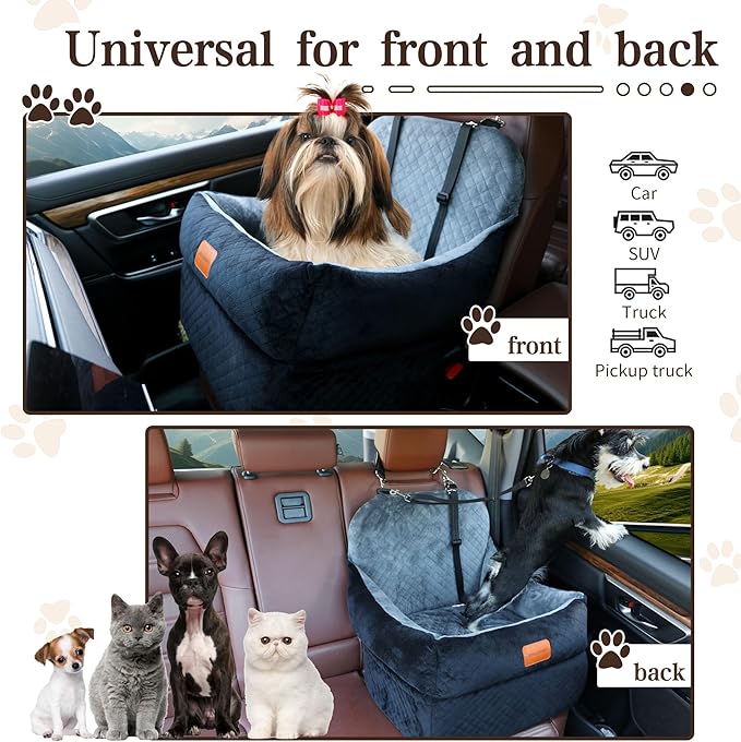 Dog Car Seat-Dog Booster Car Seat with 7&