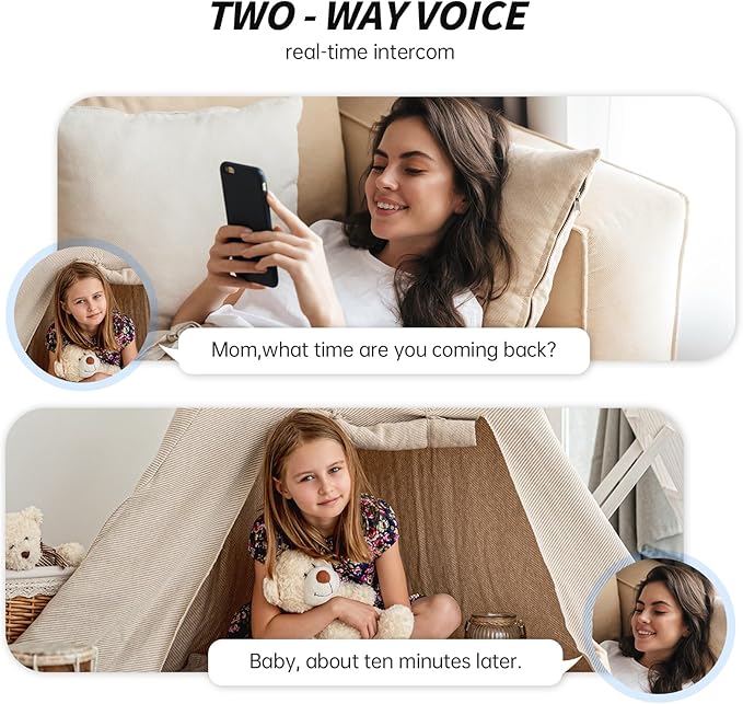 Indoor Camera 2K HD 5G/2.4Ghz WiFi Pet Robot Camera Motion Detection and Alarm,Two-Way Talk,Color Night Vision, Nanny Cam Compatible with Alexa(Black)