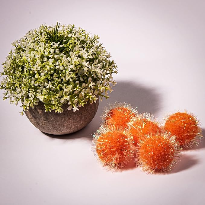 VAPKER 30 Pcs Cat Ball Toys Sparkle Balls Extra Large 2 Inch Cat&