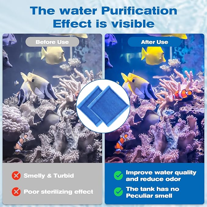12 Pack Aquarium Filter Cartridges for Aqua-Tech 30-60/20-40 Gallon Fish Tank Power Filter Replacement, EZ-Change