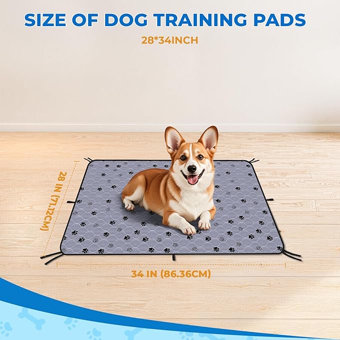 Fostanfly Washable Pee Pads for Dogs, 2 Pack 28&