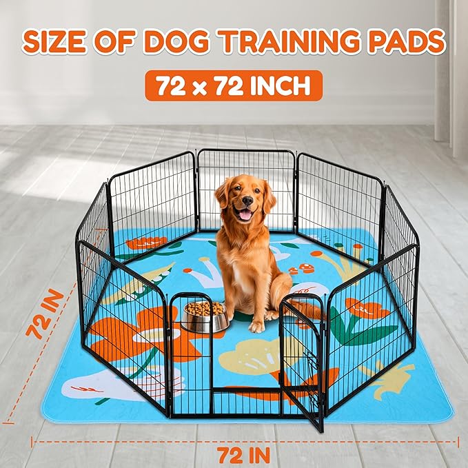 BurgeonNest Washable Pee Pads for Dogs, 1 Pack 72&