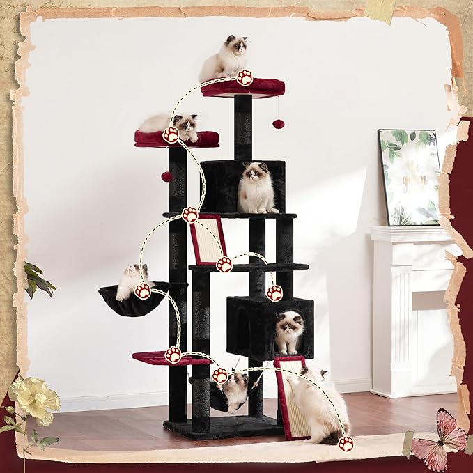 Cat Tree for Indoor Cats, 71&
