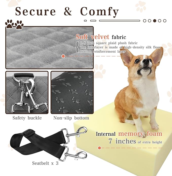 Dog Car Seat-Dog Booster Car Seat with 7&