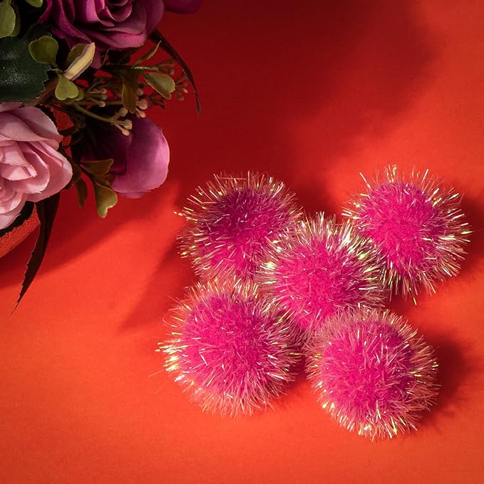 VAPKER 30 Pcs Cat Ball Toys Sparkle Balls Extra Large 2 Inch Cat&
