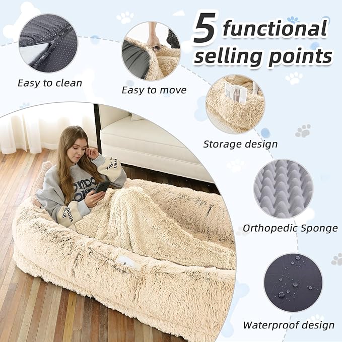 Human Dog Bed, 71&