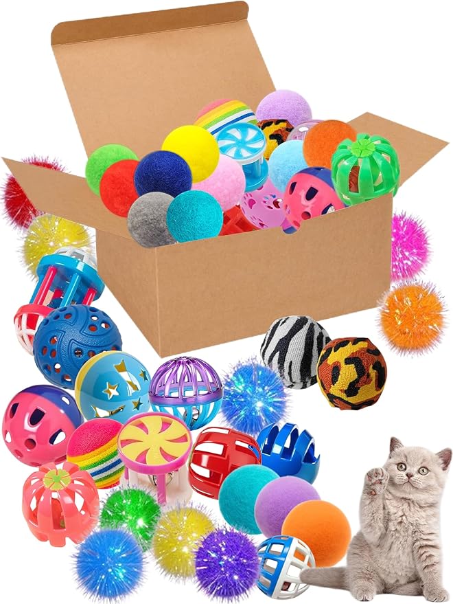 40-Piece Cat Toy Set for Indoor Cats and Kittens (1.5&