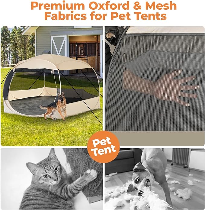 EighteenTek XXLarge Popup Portable Dog Houses, 10&
