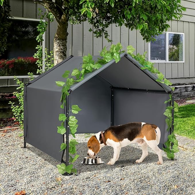 Large Dog Shade for Outside - LitaiL Outdoor Dog Kennel for Small Dogs, 4.1&