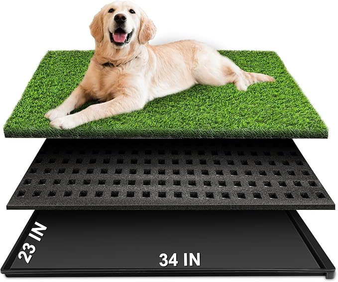 Dog Grass Pad with Tray, 34&