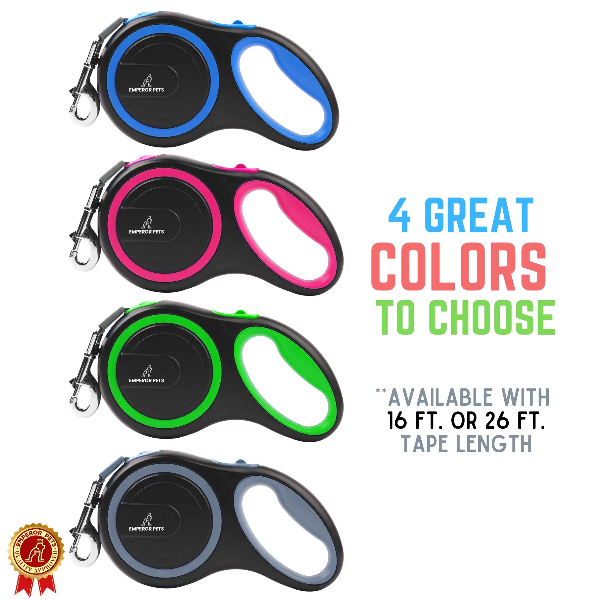 Unleash Adventure! ๐ 16ft Heavy-Duty Retractable Leash for Large Dogs (up to 110lbs) ๐พ