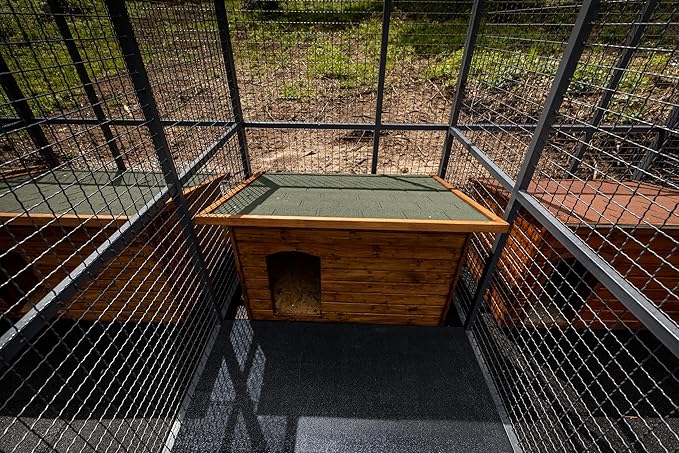 Heavy Duty Horse Stall Mats - Stable Mats, Durable 3/4 in. Thick Rubber Flooring - Solid Black - 3.5&