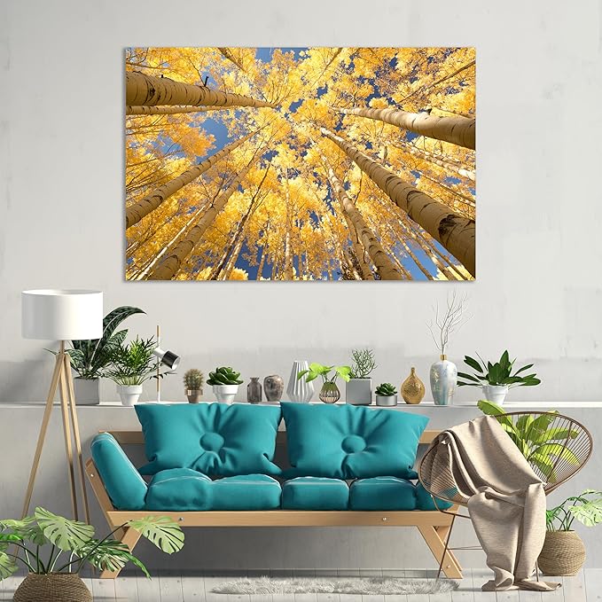 Nature Wall Art Prints - Ocean Forest Mountain Lake Canvas Landscapes - Small to Extra Large Living Room Bedroom Kitchen Bathroom Décor (Reaching for the Sky, 28L" x 41W")