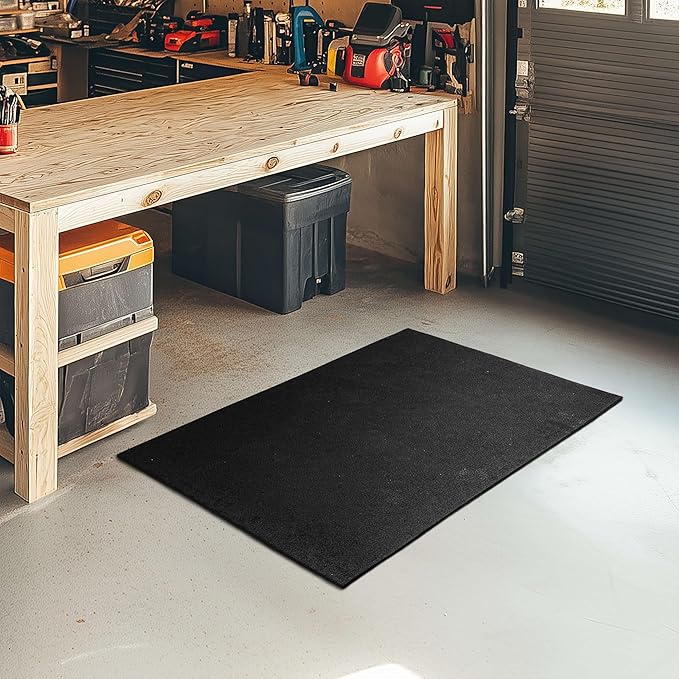 Mohawk Home Heavy Duty Rubber Stall Mat - Gym Floor- Under Dog Crate - All Purpose Utility 3&