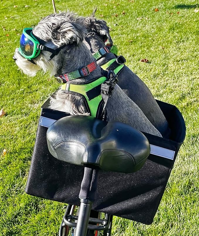Bushwhacker Portland - Bike Rack Dog, Grocery and Goods Carrier - Bicycle Pannier Crate Cycling Basket Trunk Bag Rear Bed Storage Leash Carry Cargo Pet Commuter Behind Seat Accessories Items Ebike