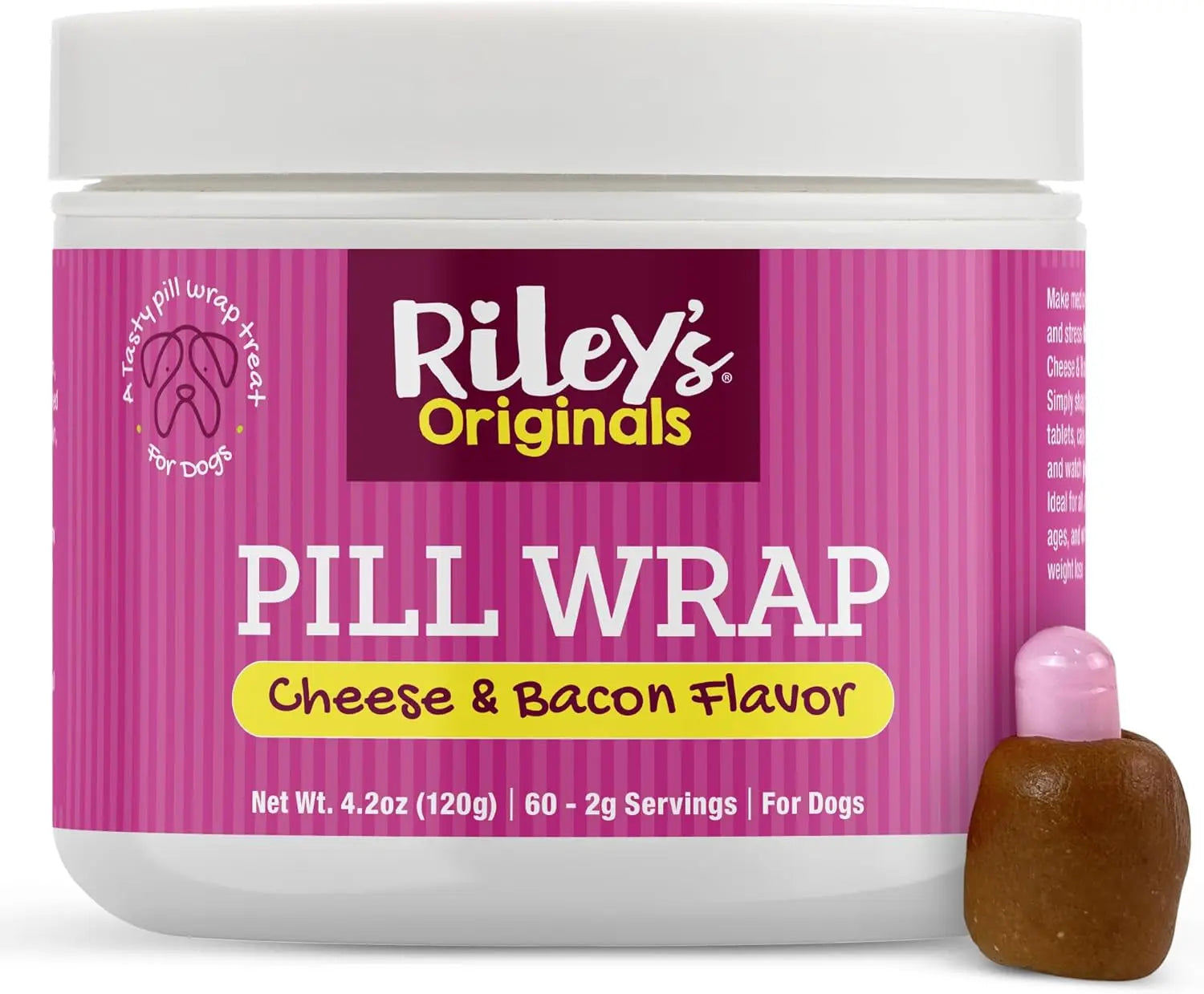Dog Pill Wrap Paste Cheese & Bacon Flavor, Easy Pill Masking Treat