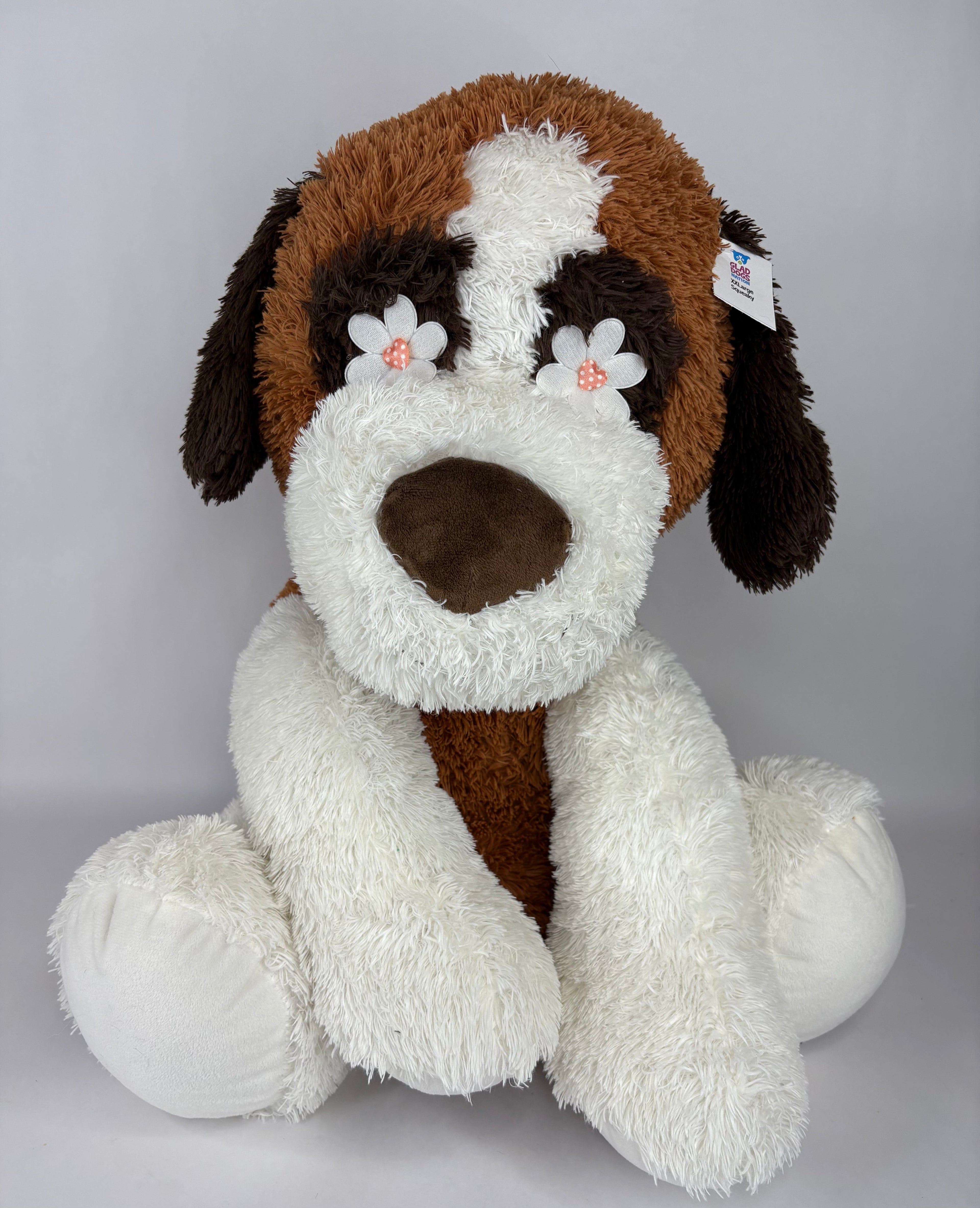 XXLarge Stuffed Dog Toys: 20"+ Squeaky and No Squeak