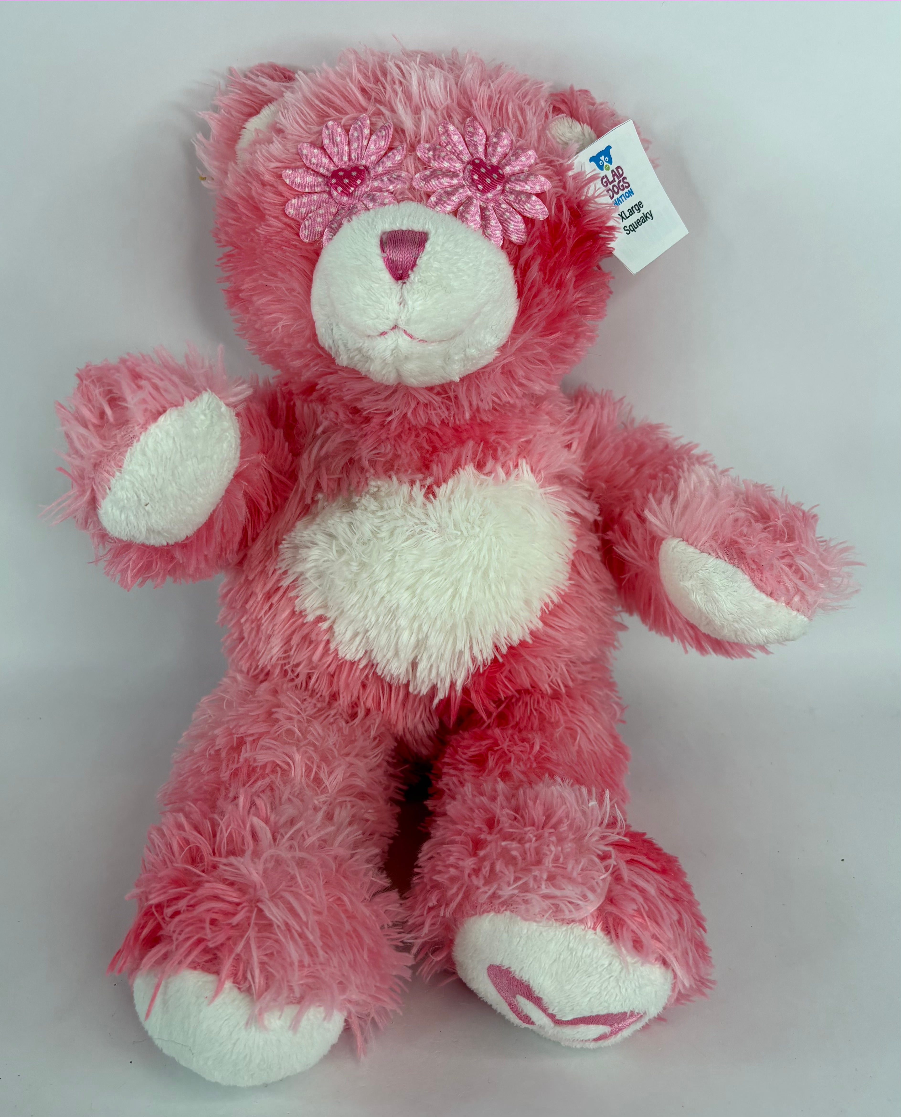 EXTRA LARGE Hearts, Love & Candy Dog Toy: Squeak & NO Squeak