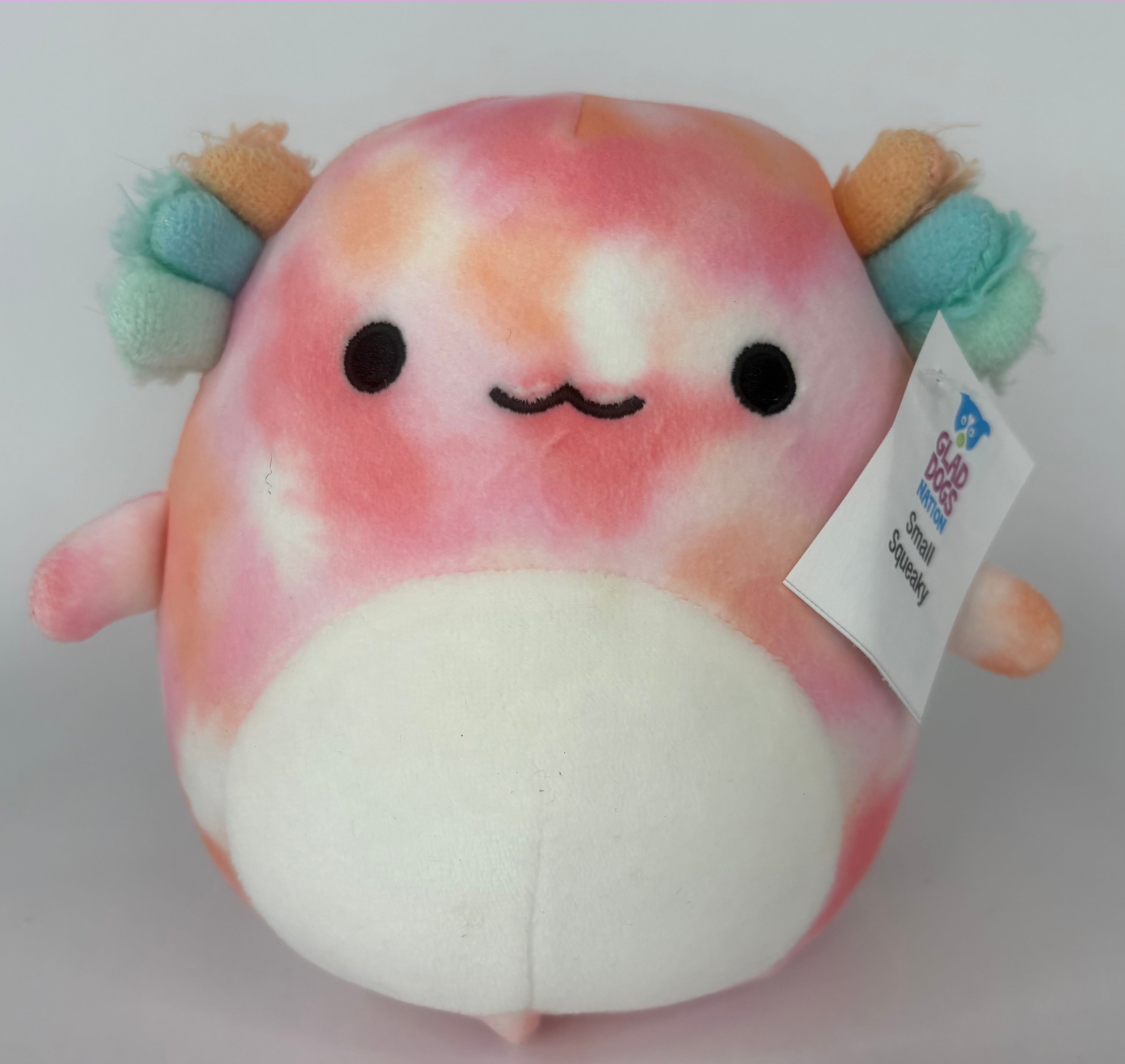 BOGO! Small Squishy Cuddlers Super Soft Plush Pet Toys: Squeak & NO Squeak