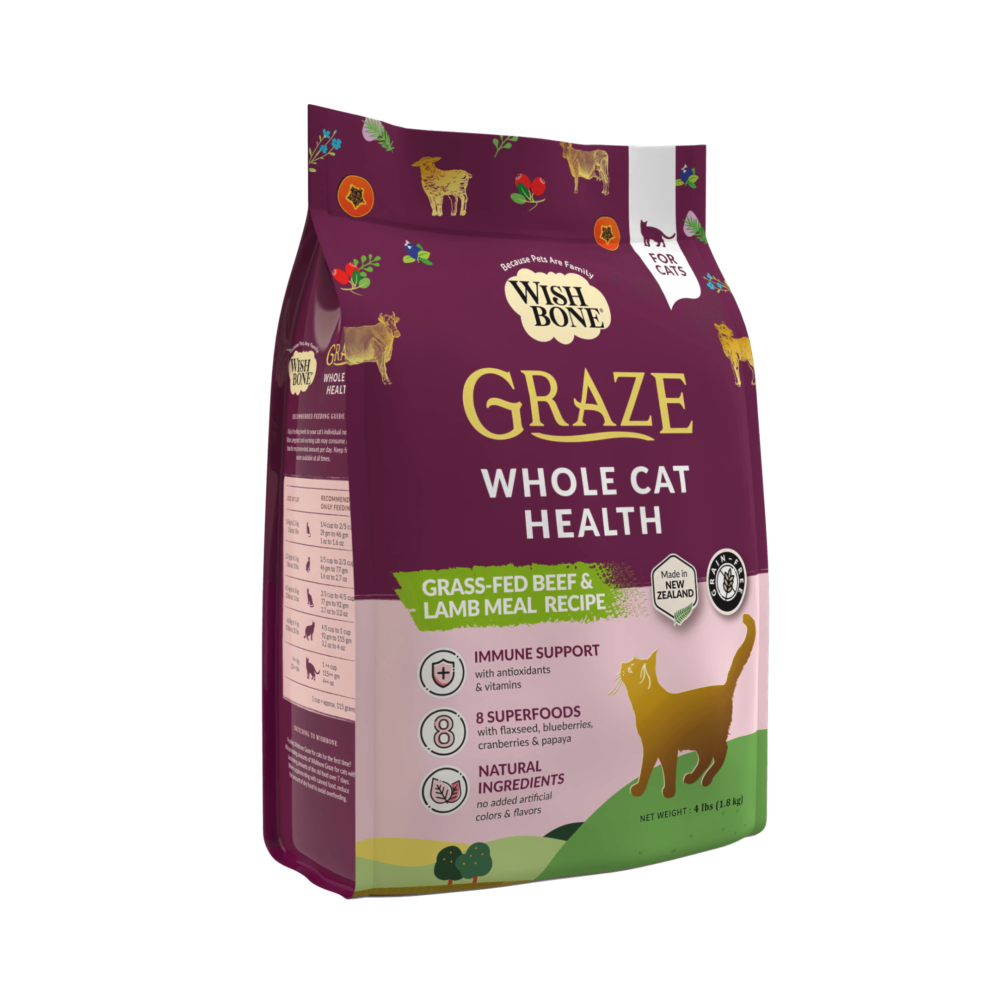 Wishbone Graze Beef and Lamb Dry Cat Food