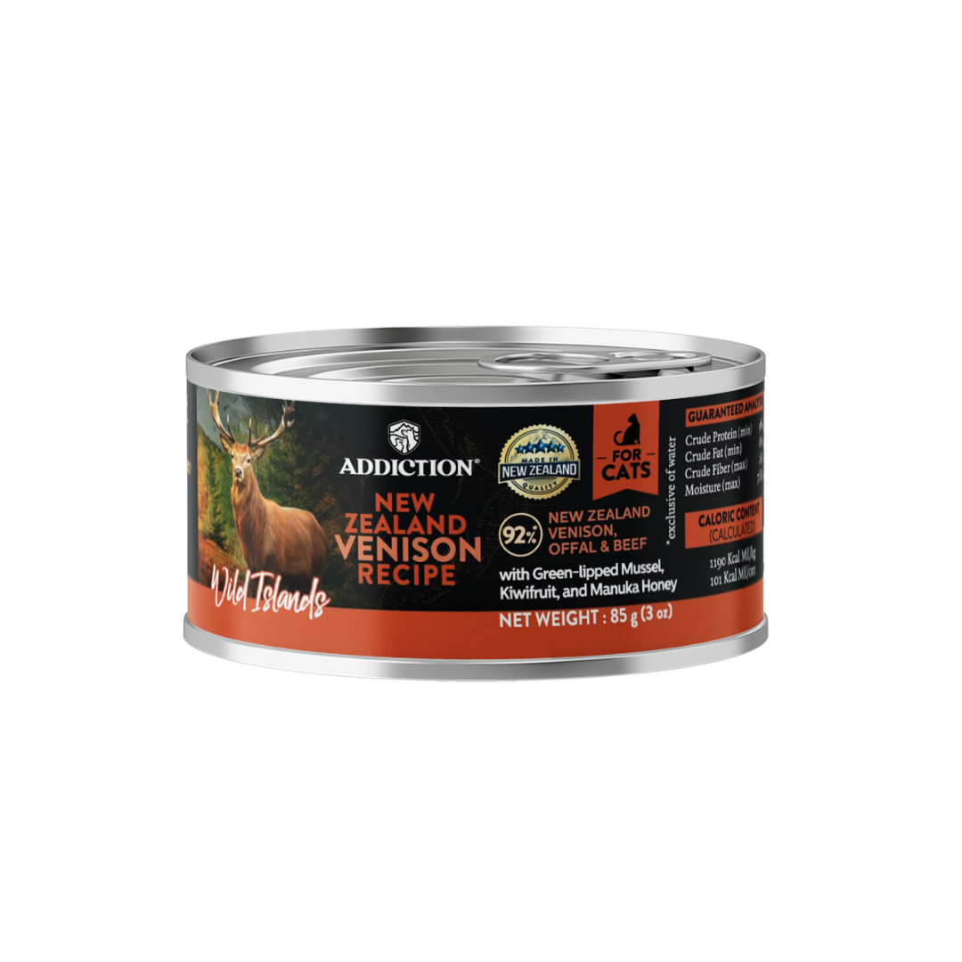 Wild Islands New Zealand Venison Recipe Premium Grain-free Canned Cat Food 85g