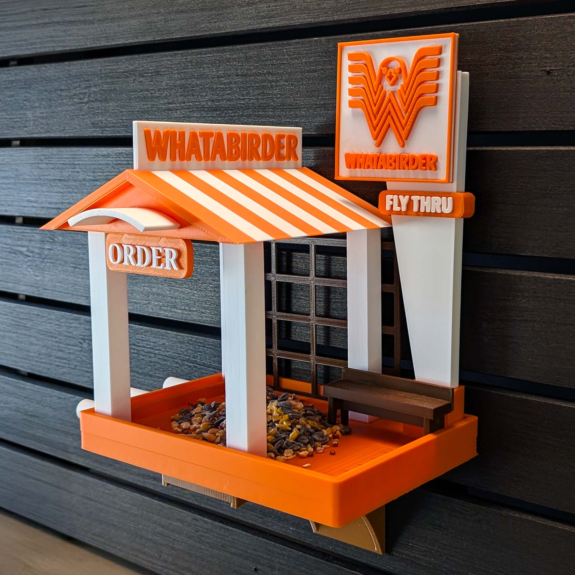 ADG42 The Whatabirder Parody Bird Feeder | Classic or Cafe Style