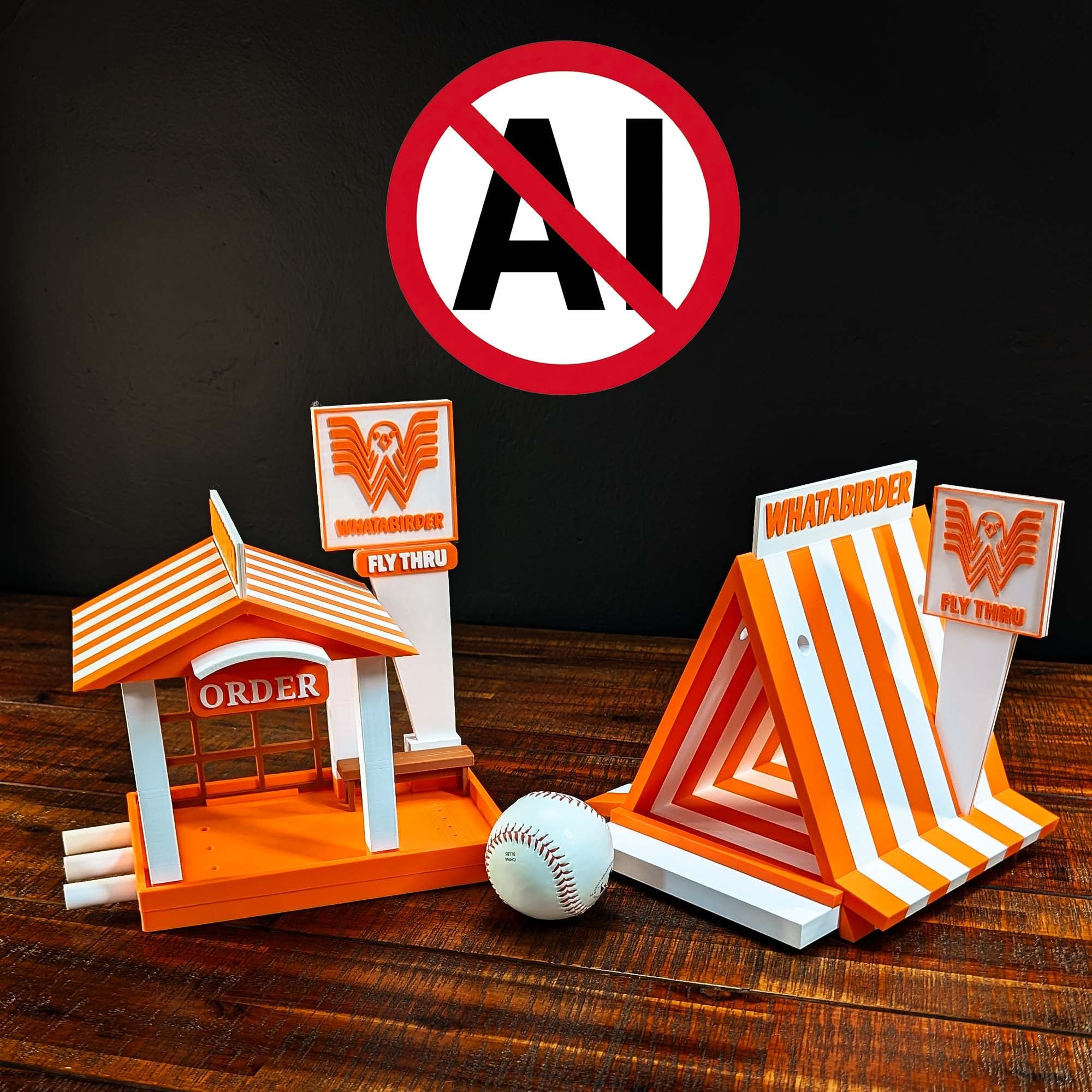 ADG42 The Whatabirder Parody Bird Feeder | Classic or Cafe Style