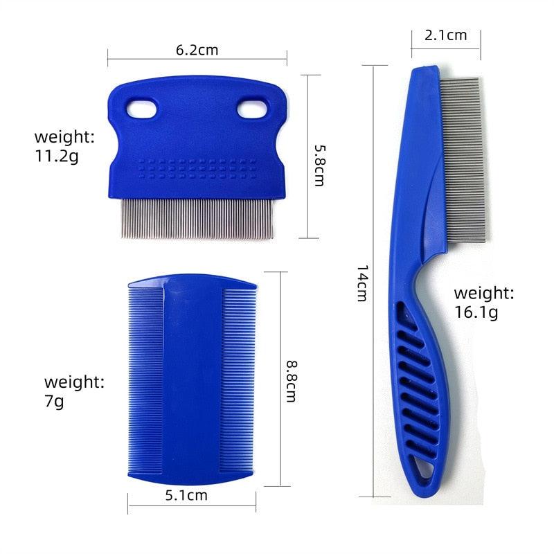 Dog Comb Remove Flea Hair Brush Hair Comb Puppy Cat Comb Dog Brush Multifunction Pet Grooming Dog Brush Comb Pet Cat Puppy Dog Lice Comb Remover Stainless Steel Fine Teeth Pet Lice Flea Comb