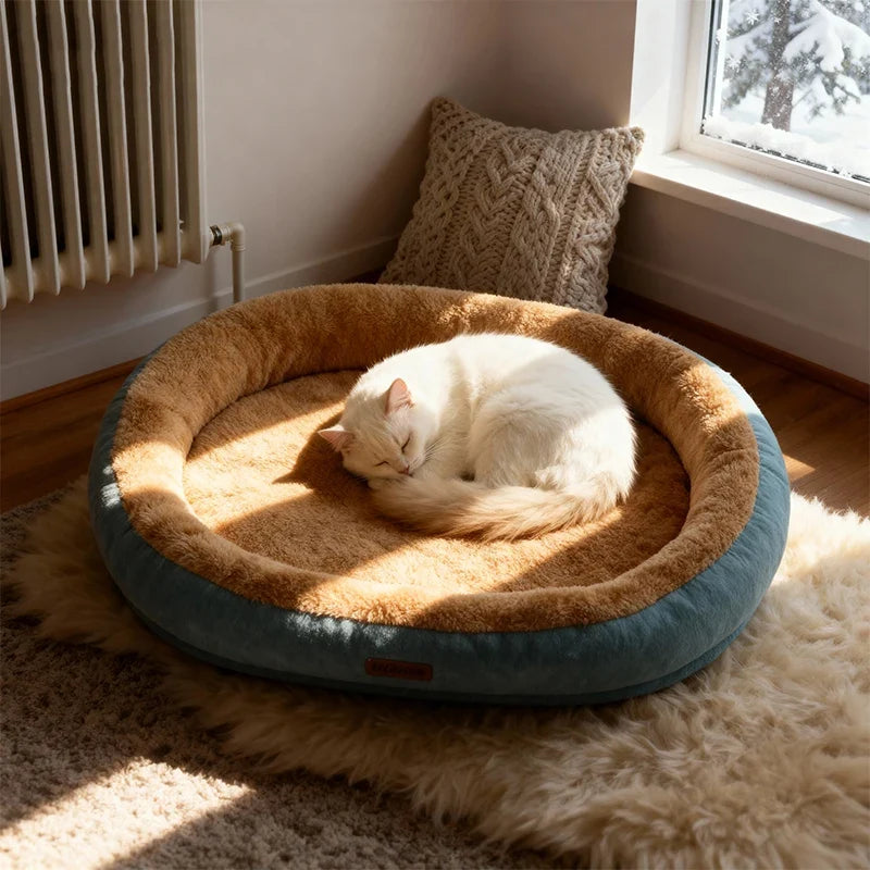 Winter Warm Small Dog Kennel Sleeping Puppy Cushion Cat Supplies Accessories Washable Calming Sofa Cat Dog Pet Bed