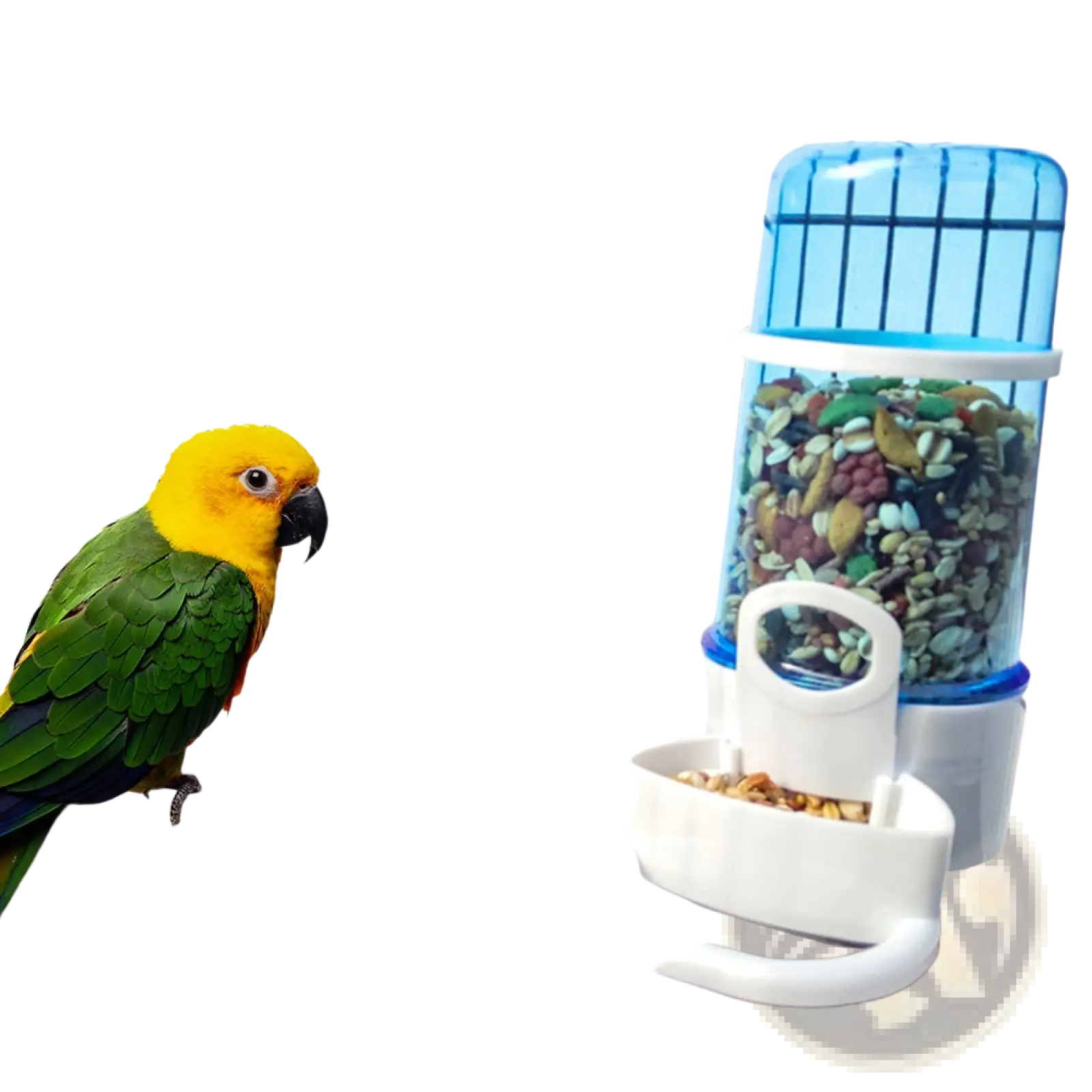 Bird Water Dispenser for Cages Blue Pp Large 15cm