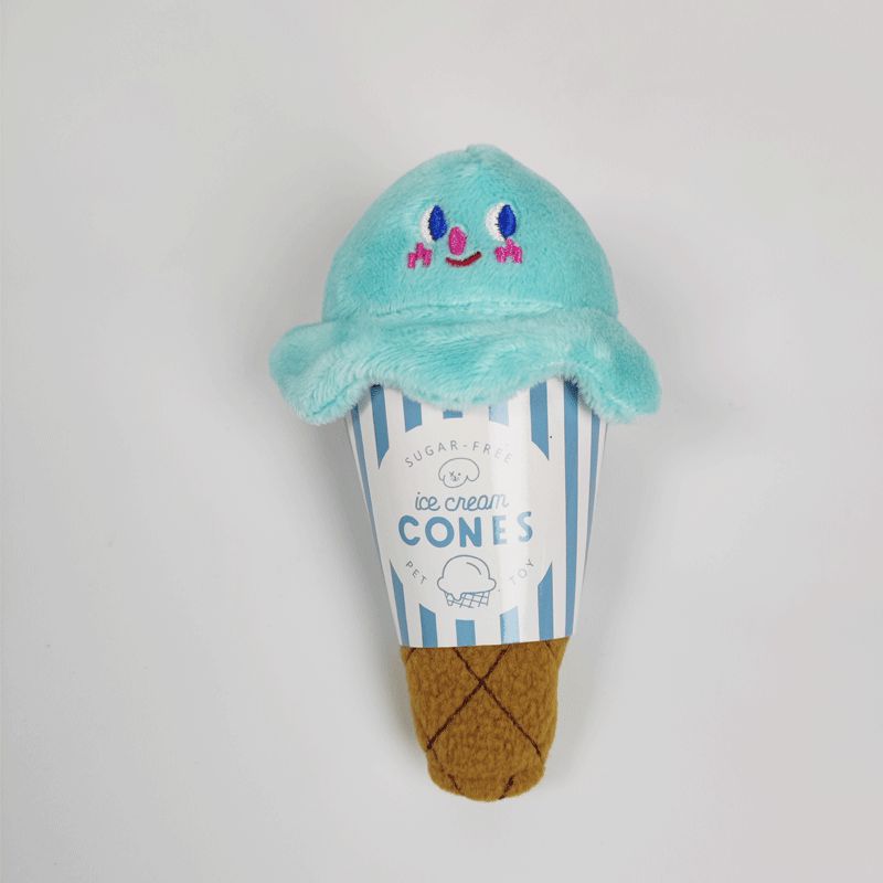 Pets Can Smell And Make Sounds To Relieve Boredom By Grinding Their Teeth. Paper Dogs And Cats Hide Ice Cream Toys
