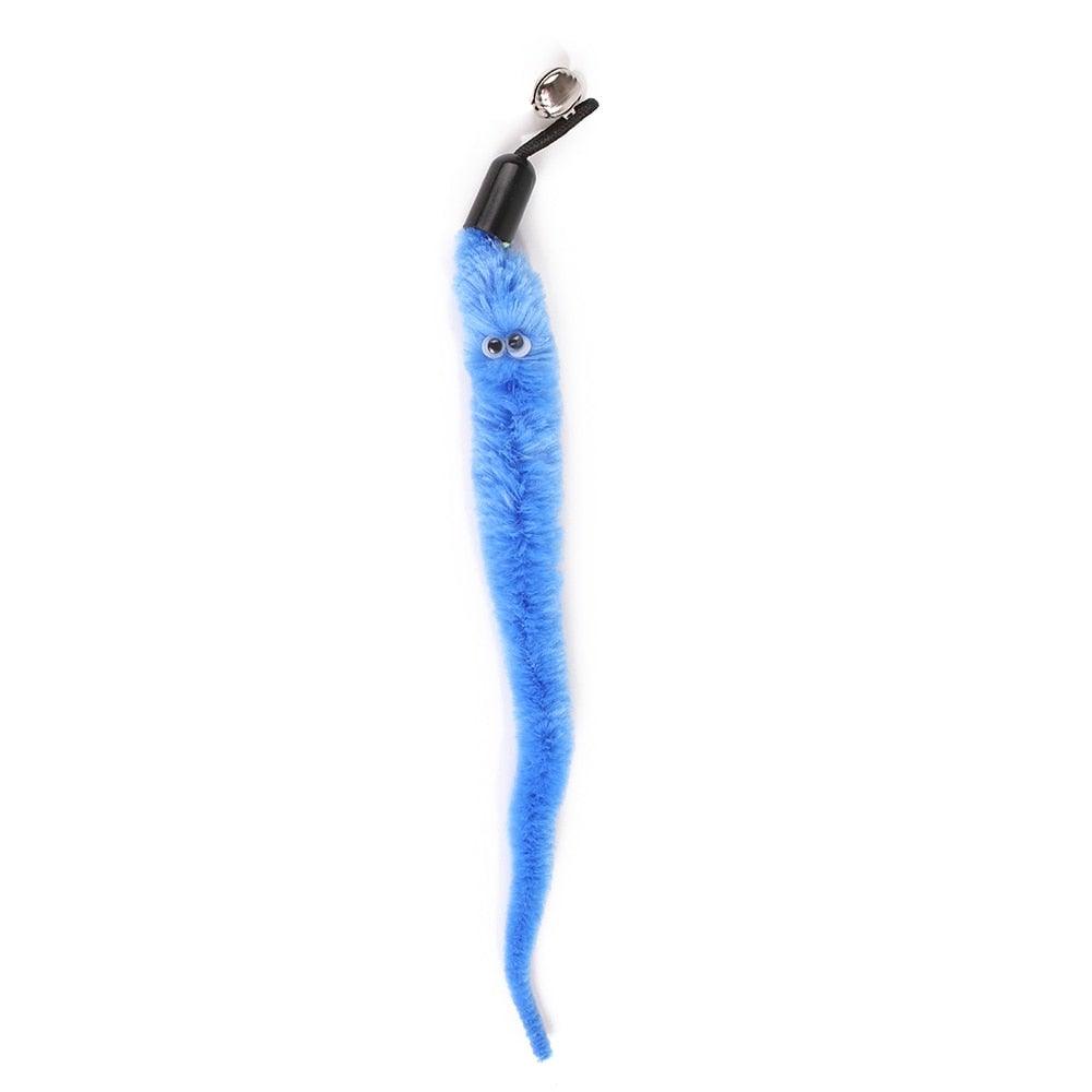 Cat Feather Toy Set Cat Feather Teaser Wand Toy for Kitten Cat Having Fun Exercise Playing Without the Stick Interactive Cat Feather Toys Retractable Cat Wand Toy and Feathers Teaser Refills Cat Toys for Indoor