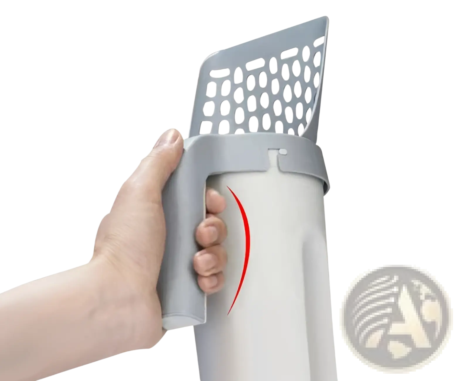 Cat Litter Scoop with Integrated Bag Dispenser