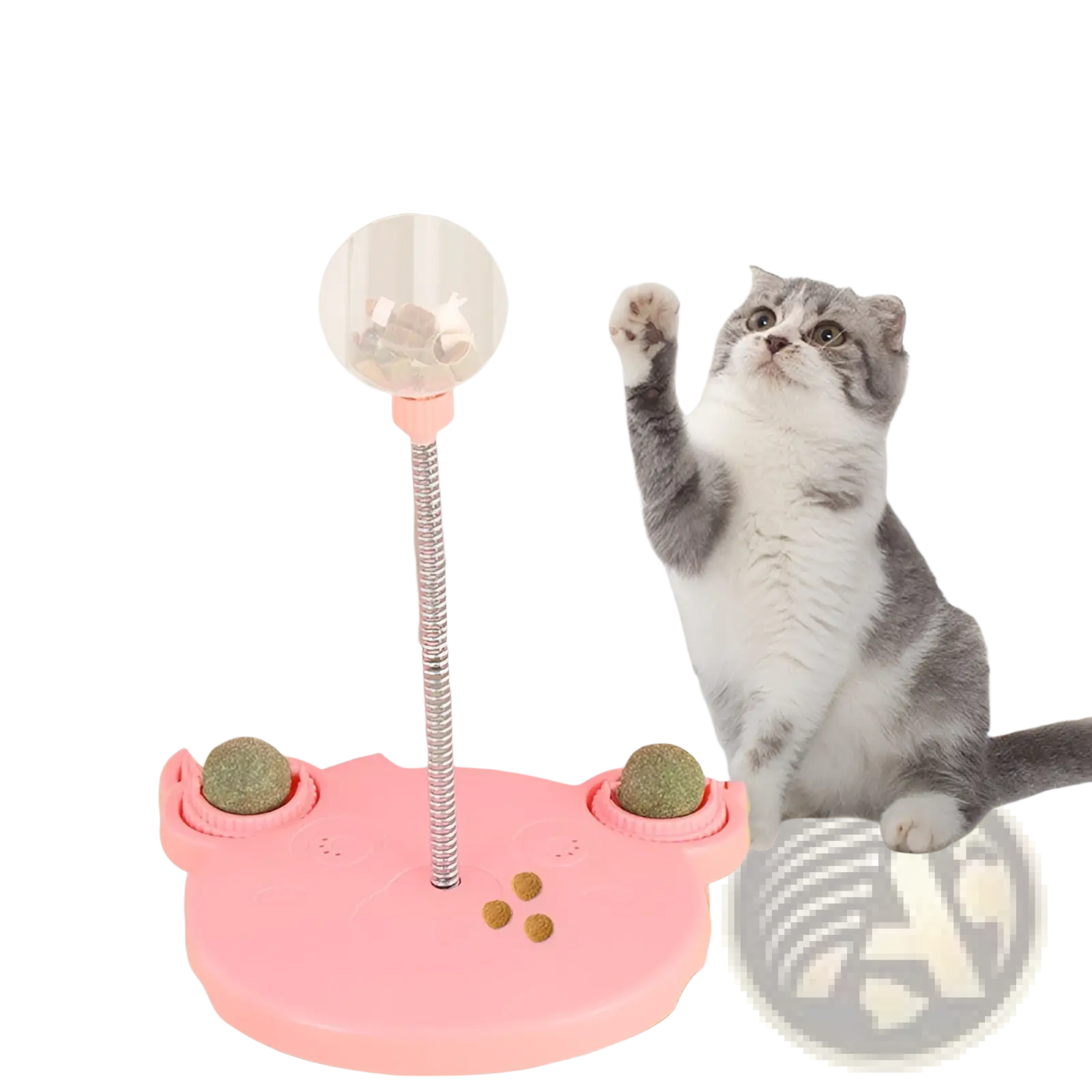 Cat Puzzle Toy Tumbler Food Dispenser with Suction Cup