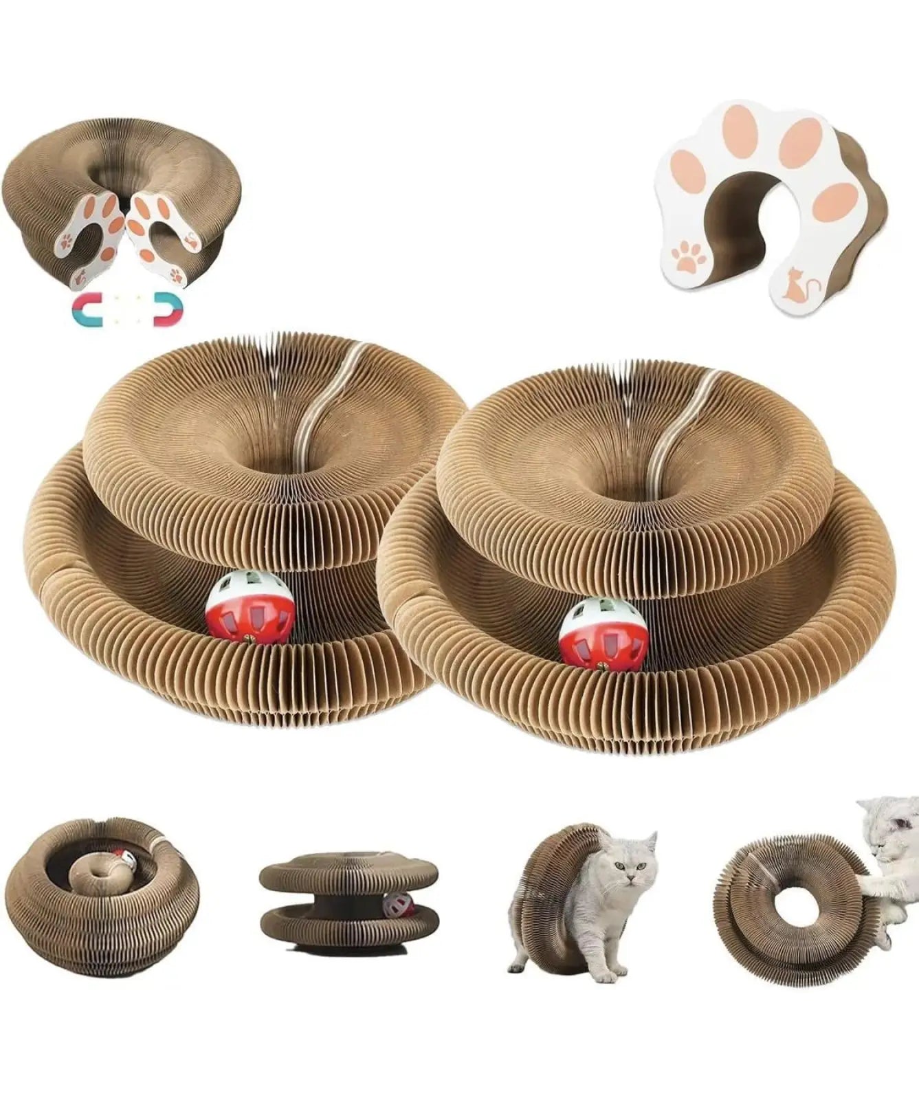 Cat Scratching Board Magic Organ Folding Toy