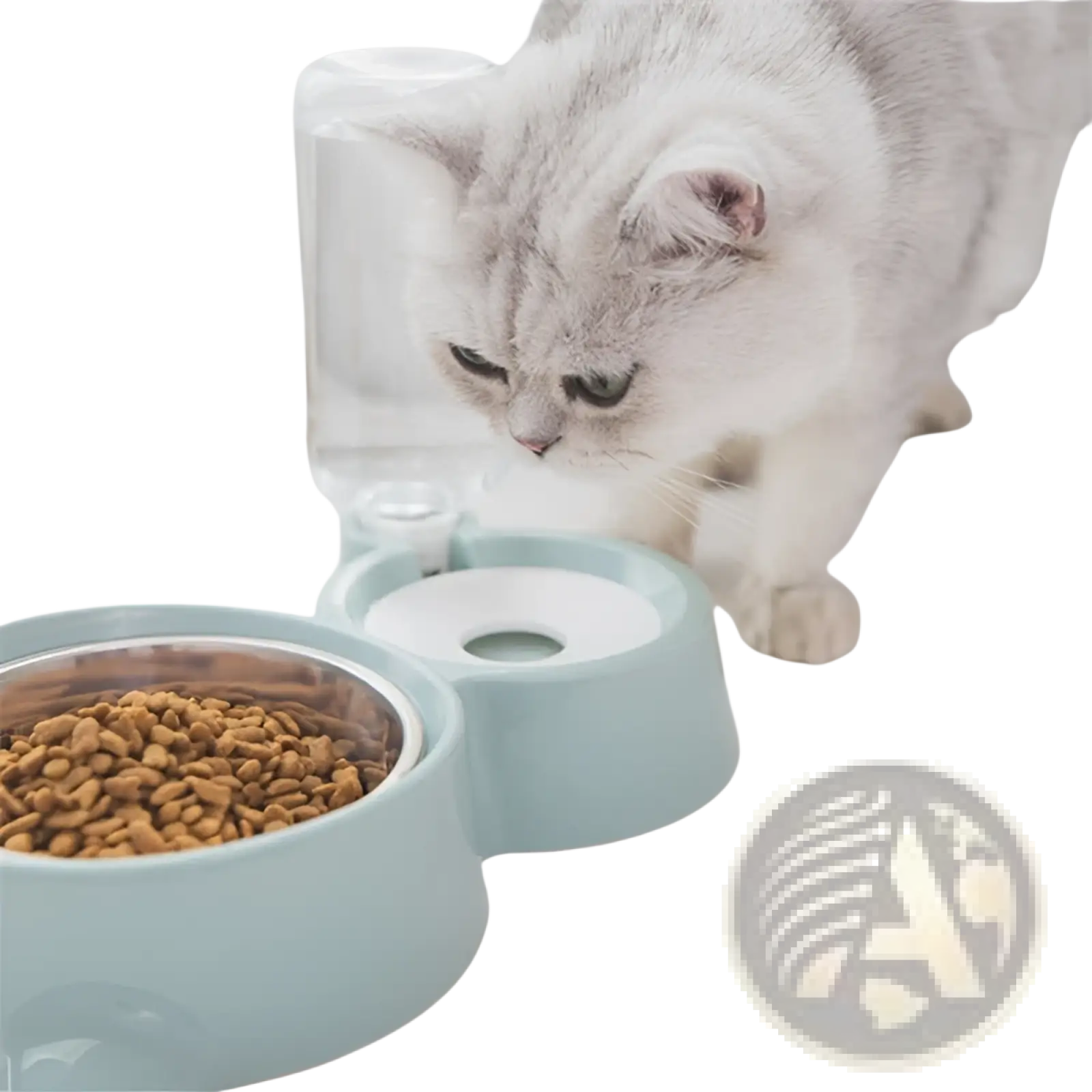 Dog Bowl Automatic Water Dispenser Stainless Steel Pet Feeder